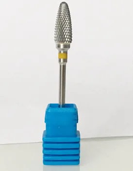 Preise 1 Teile/satz 3/32 ''Nagel Bohrer-Hartmetall-(X-Feine) Nagel Bit (Silber) Neue Nail Art Salon Nagel Datei Bohrer 203001