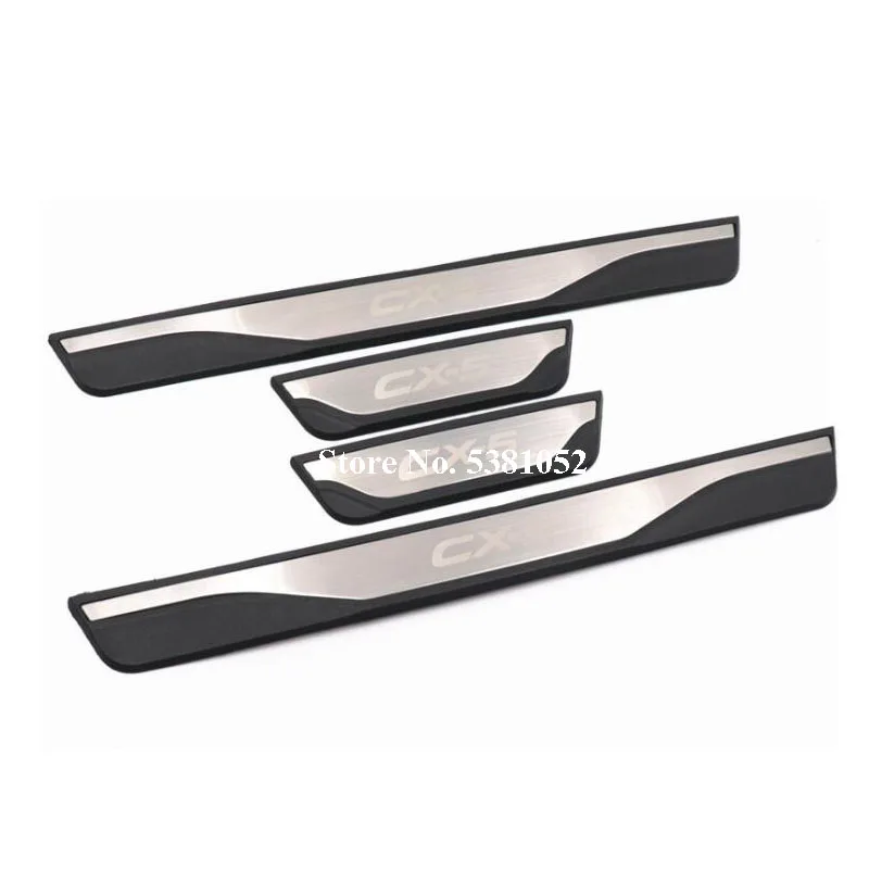 

For Mazda CX-5 CX 5 CX5 Accessories Door Sill Scuff Plate Guard Door Sill Trim Protector Cover Car Sticker 2013 2017 2019