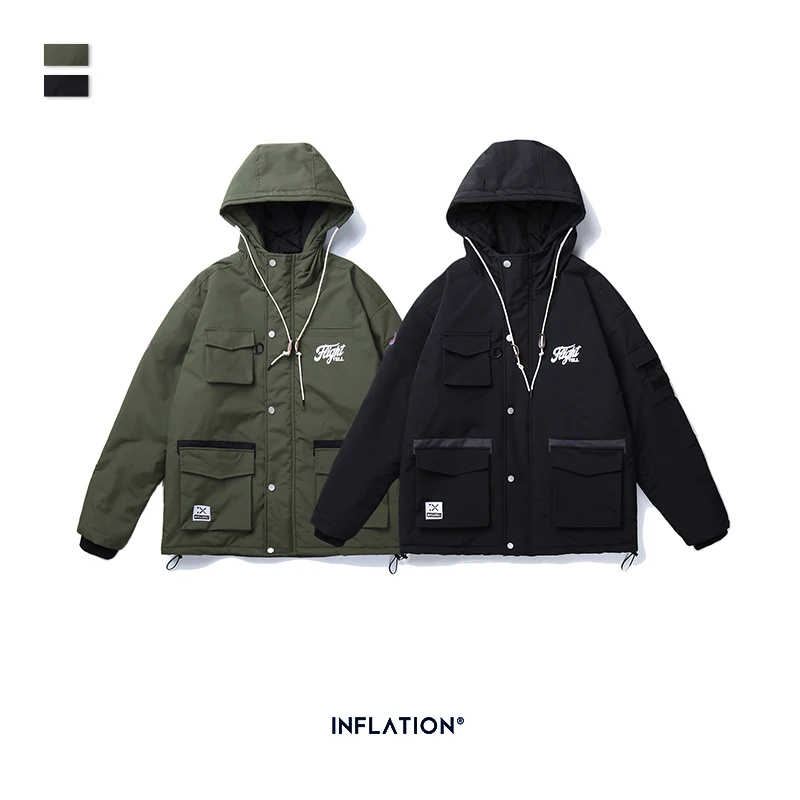 Новинка 2019 мужское пальто с хлопковой подкладкой Зимняя Толстая мужская куртка