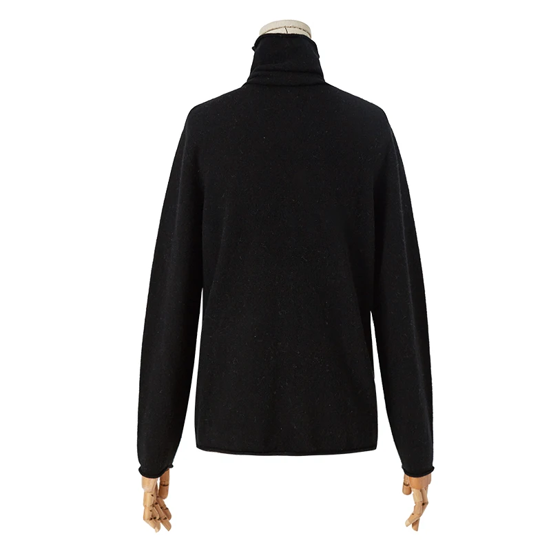 ARTKA Autumn Winter New Women Sweater Multicolor Pure Wool Sweater Turtleneck Pullover Wool Knitted Sweaters YB11791D