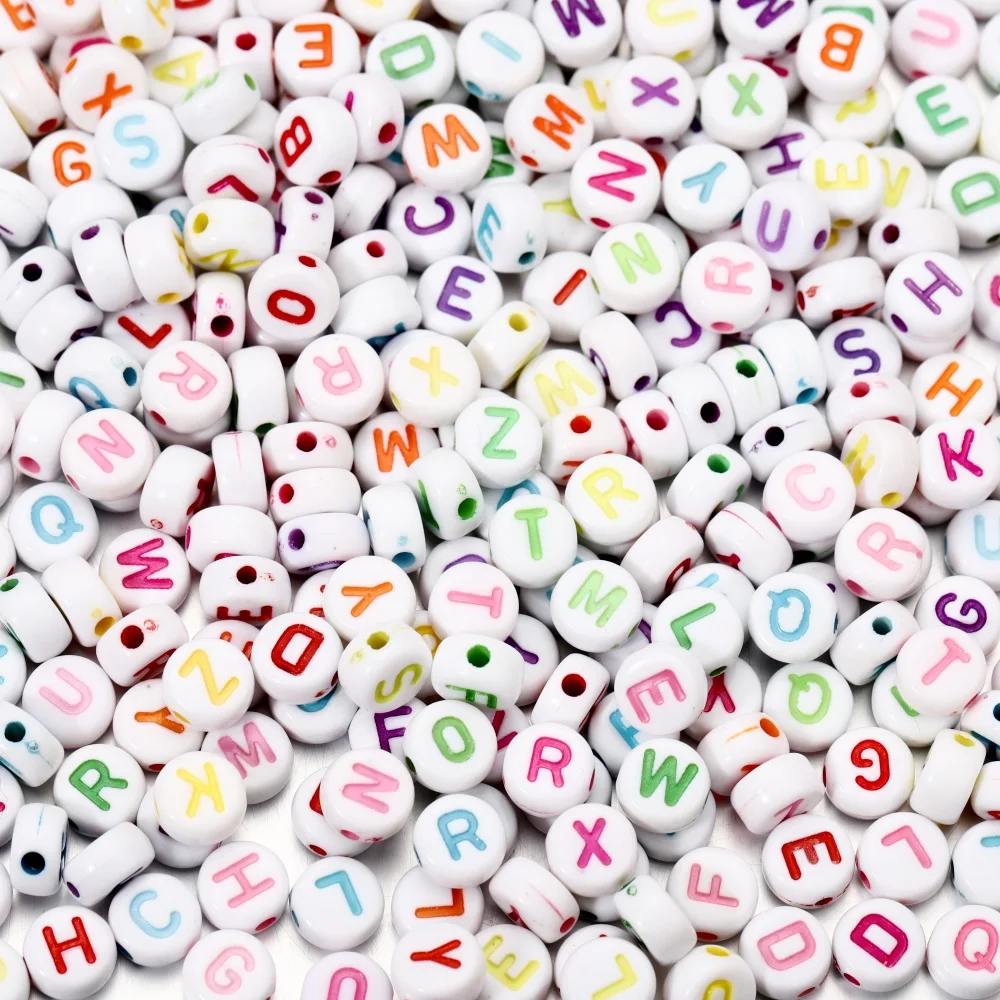 Nl41 - Une Perle Lettre "l" Alphabet En Acrylique De Couleur Blanc Et Noir - Un Grand Marché - Foto 2