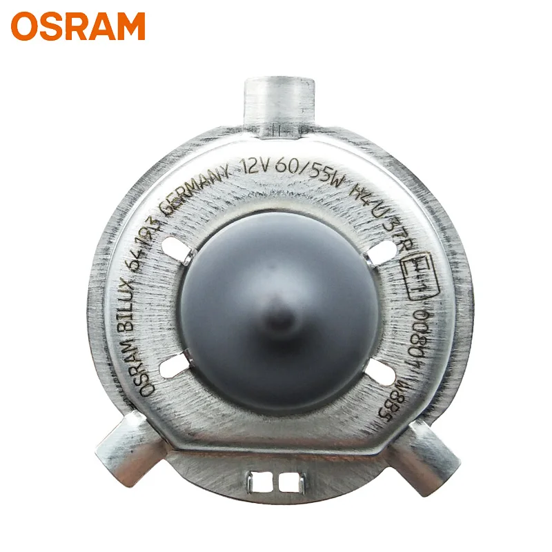 OSRAM 자동차 할로겐 헤드라이트 자동 전구, 독일제 표준 램프, 단일 64193, H4, 9003, HB2, 12V, 60 W, 55W, P43t, 3200K