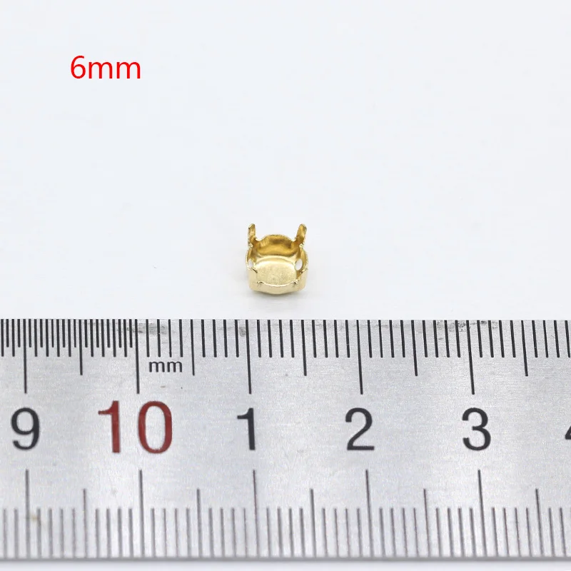 6mm round 30p круглый/груша/Овальный/прямоугольник/треугольник/квадрат/navette кабошон Драгоценности золотые пустые когти установка для Швейные Кристаллы Стразы - Цвет: 6mm round