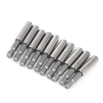 

60mm 10pcs Socket Drill Bit Holders Extra-strength Magnet Holds Bits Securely For Working With Hard To Reach Screws