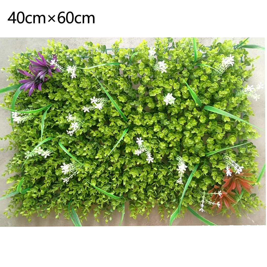 40cmx60cm Artificial Plant Wall Topiary Hedges Panel Fence Grass Leaf Mat Decor 