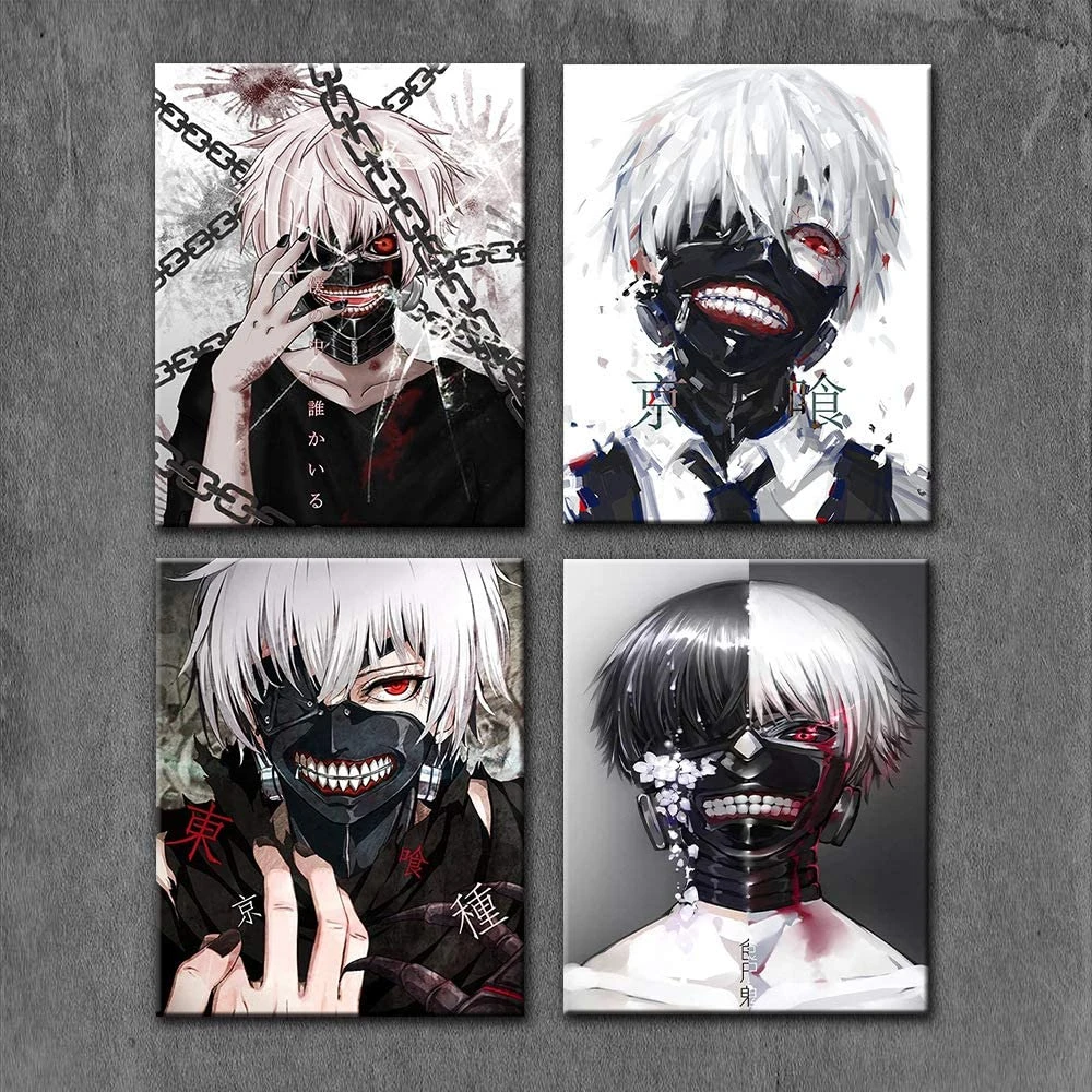 Z色のクヨーロストリートマスク サイケアニメのポスター キャンバスの壁の装飾 リビングルームのhdプリント Painting Calligraphy Aliexpress