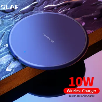 

Qi Wireless Charger 10W/7.5W/5W QC3.0 Fast Phone Charger for iPhone 11 X XR XS Max Samsung S10 9 Xiaomi Wireless USB Charger Pad