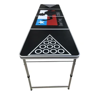 

Beer Pong Table Camping Table 2.4m/8' Easy Set-up Aluminium Foldable Portable Extended Table with Carrying Handles