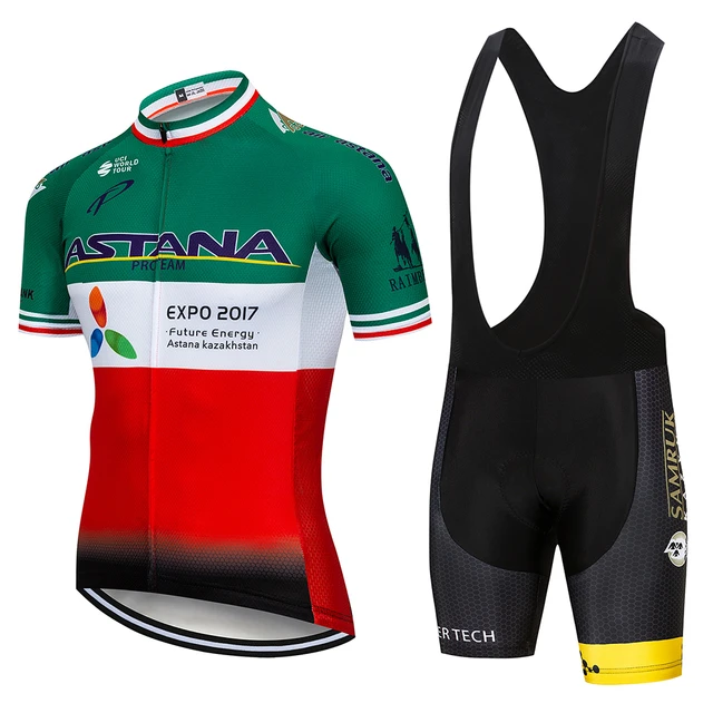 US $6.24 2019 Team ASTANA Cycling Clothing Set Mens Bicycle Maillot MTB Racing Ropa Ciclismo Summer Hombre R