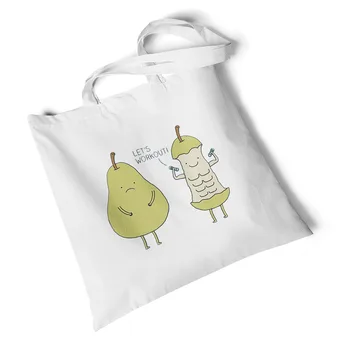 

Fashion Korean Women Canvas Bag Funny Fruit Avocado Print Shoulder Bags Foldable Shopper Bag Girls Casual Handbag Totes