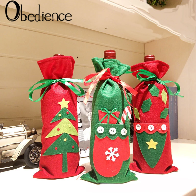 

Obedience Christmas Gift Non-woven Wine Bag, Champagne Red Wine Bag, Wine Bottle Bag, Gift Bag, Candy Bag