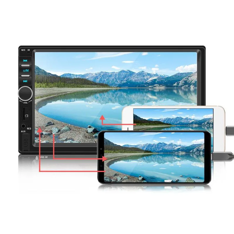 2 Din автомобильное радио Bluetooth 2din автомобильный мультимедийный плеер 7 &quotHD