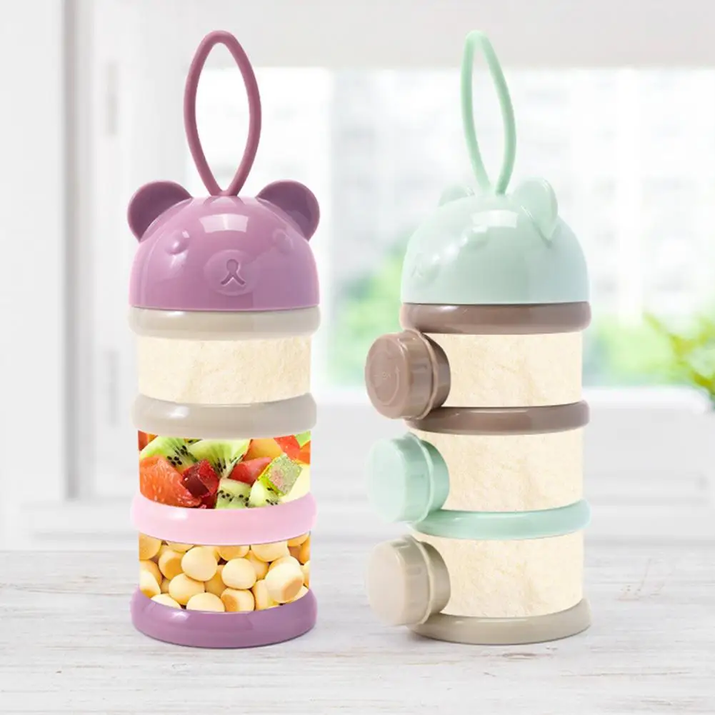Milk Powder Storage Box Portable Multi-layer Feeding Box Food Storage Container for Infant Baby Milk Powder Food Container