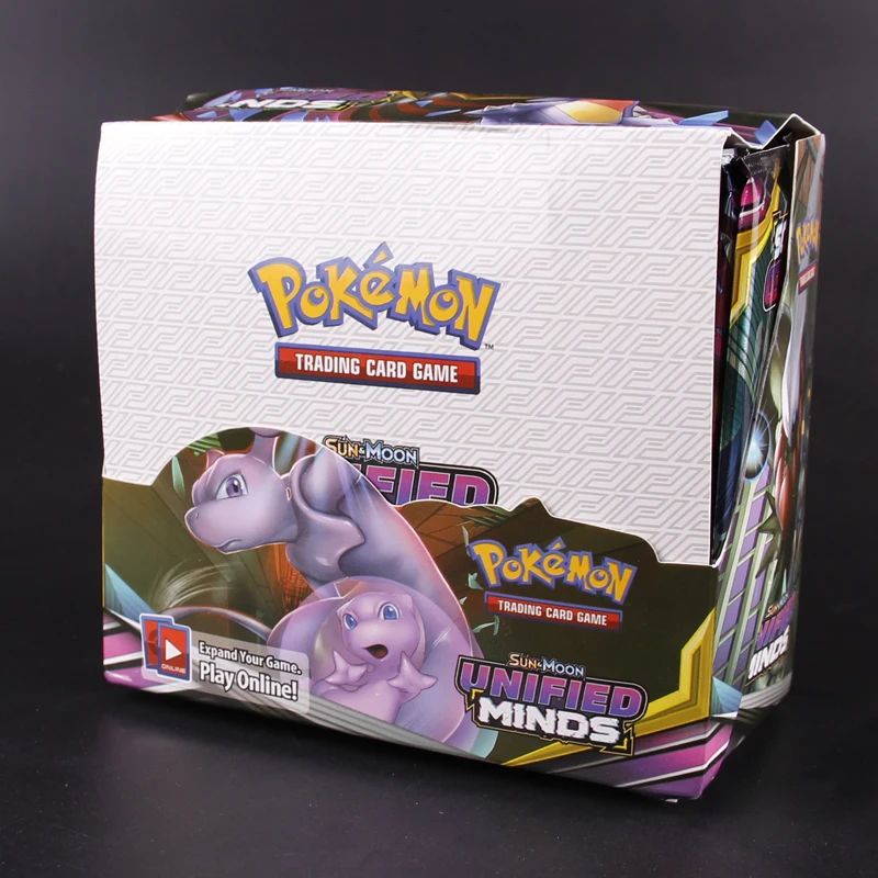 36 упаковок в коробке Pokemon TCG: Sun& Moon Mewtwo Forbidden Light Booster герметичная коробка коллекционный набор торговой карты детская игрушка подарок