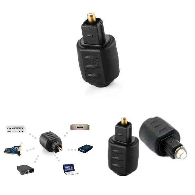 Mini Optical O Adapter 3.5mm Female Jack To Digital Toslink Male Plug For  Amplifier Optical