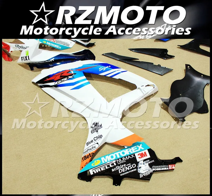 ABS мотоцикл обтекатель комплект для SUZUKI GSXR600 750 K8 2008-2010 год кузов литья под давлением Магазин № 1160