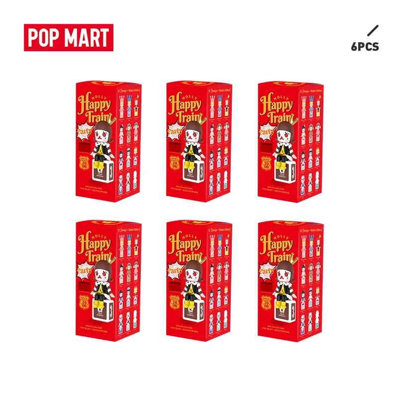 POPMART 6 шт. распродажа рекламная акция Молли Happy train вечерние Тия серии глухая