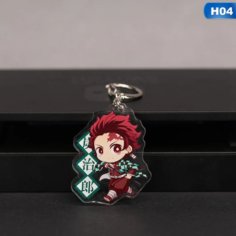 KEY4325H04 Аниме демон убийца: Kimetsu no Yaiba акриловый брелок для ключей Косплей Аниме Подарки - Цвет: KEY4325H04
