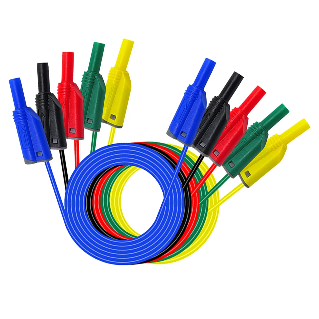 10 шт. 14AWG силикон 4 мм банан штекер в форме банана тест провод зонда Кабель 1 м