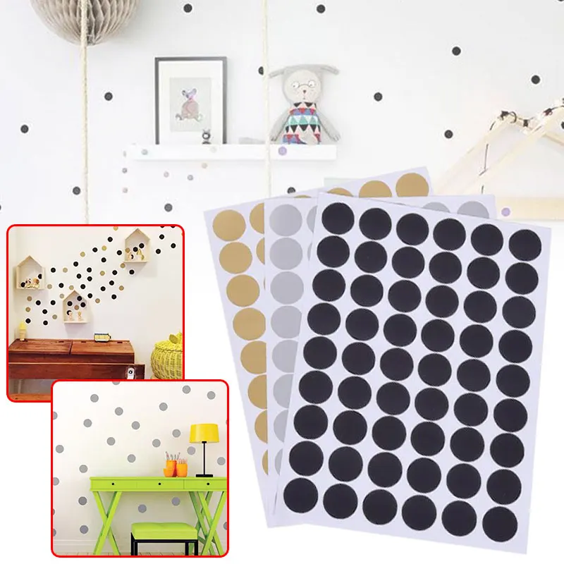 Декор для детской комнаты домашний декор настенная наклейка в Золотой горошек