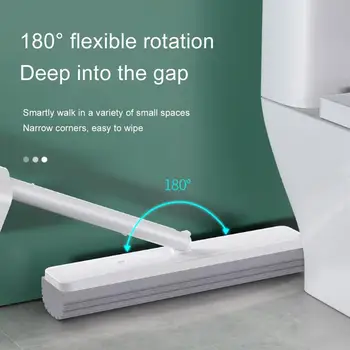 

Household One-Mop Wet and Dry Mop Used for Household Floor CleaningLazy Hand-Washing Rubber Cotton Mop Absorbent