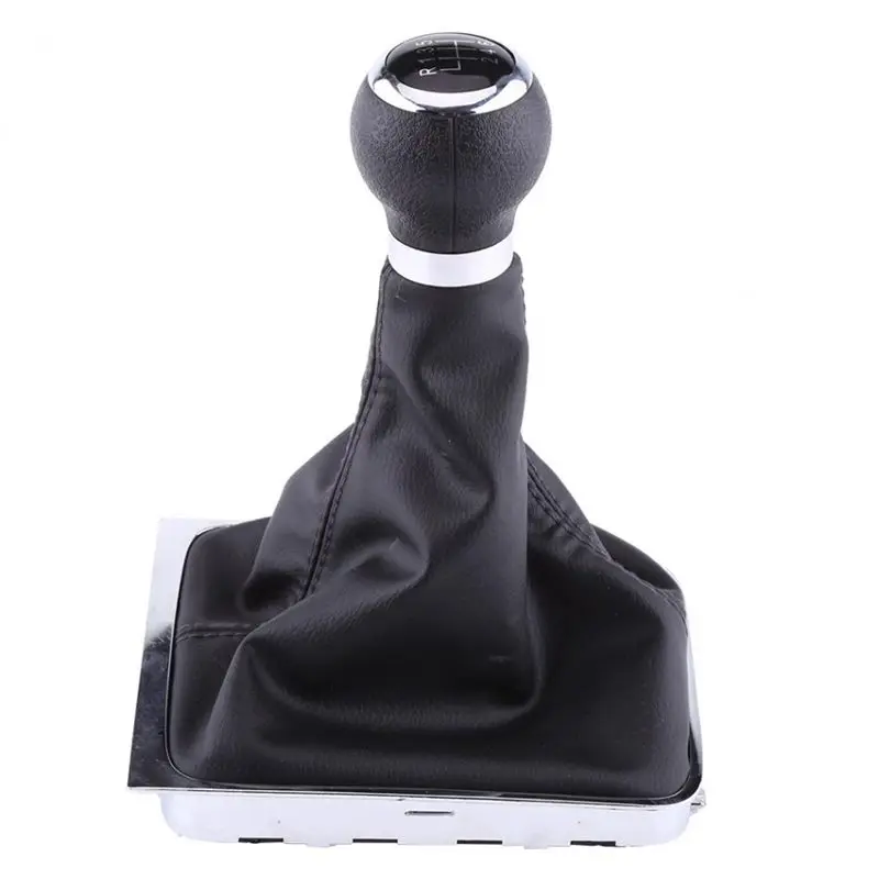 Car 6-Speed Shift Button Dust Cover Shift Lever Kit For Volkswagen Passat B6 2006-2012