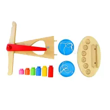 Симпатичные деревянные Баланс весы для детей раннего образования интеллигентая(ый) Просвещение обучающая игрушка блоки