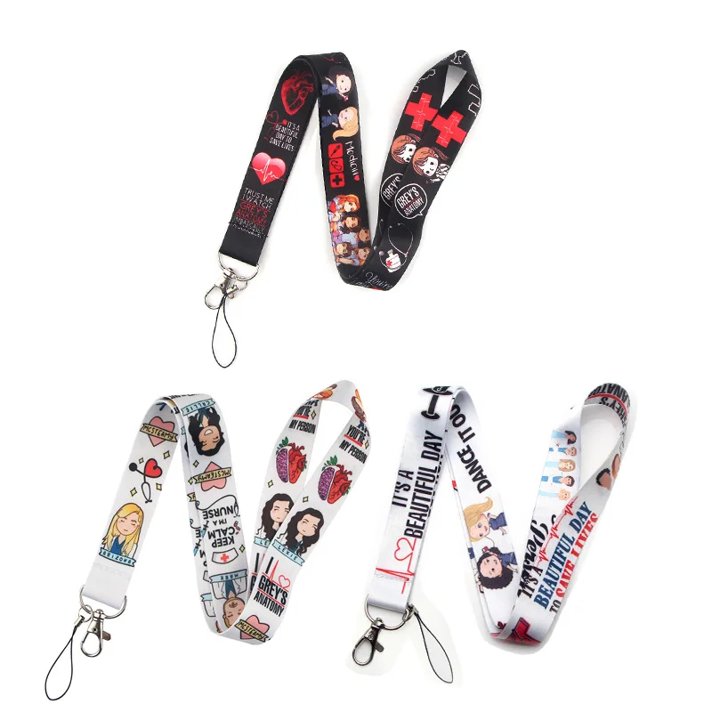 Cordón de alta calidad para enfermera y Doctor, correa de teléfono móvil con dibujos animados, tarjeta de identificación, cordón para cuello, 1 unidad, nuevo diseño, 2020
