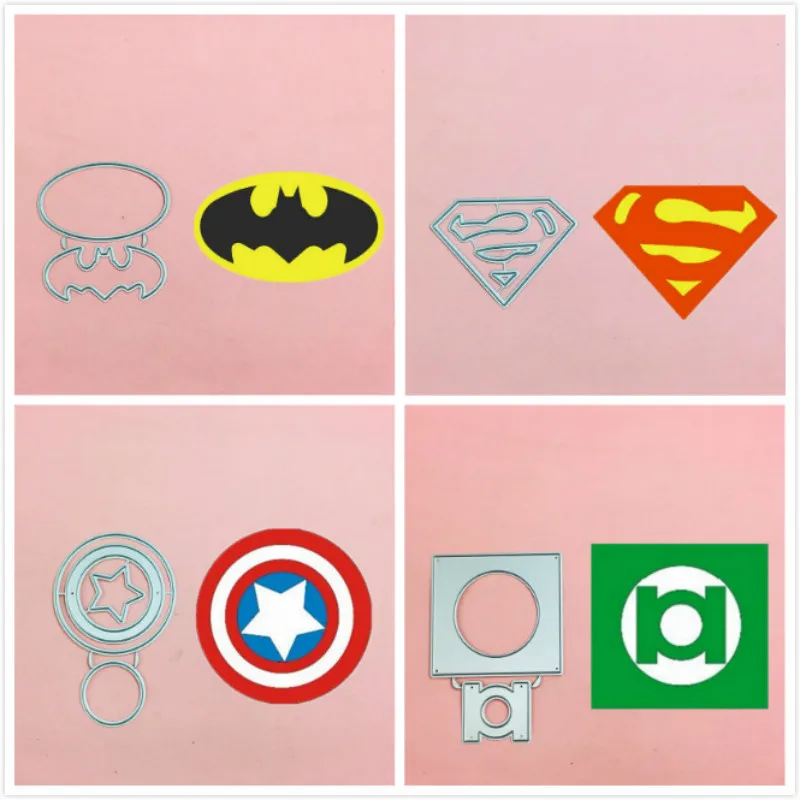 

Spider-Man Batman Sign Metal Cutting Dies Stencils for DIY Scrapbooking Stamp/photo album Decorative Embossing DIY Paper Cards