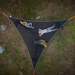 Hamac triangulaire pour Camping en plein Air, facile à transporter, pliable, plusieurs places, nouveauté 2021 