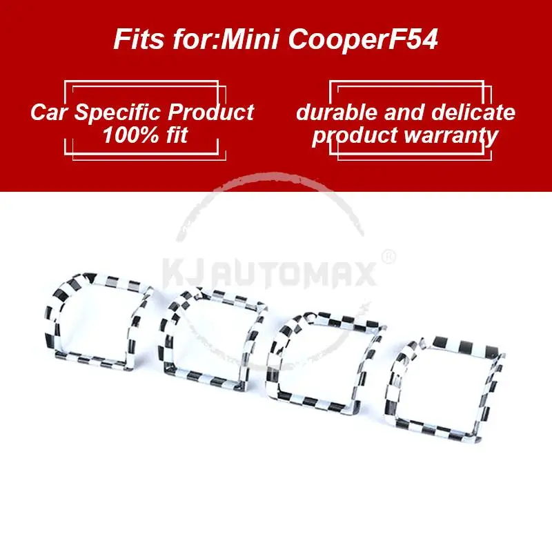 KJAUTOMAX для Mini Cooper F54 выход кондиционера украшения ABS красный Pnk Checker