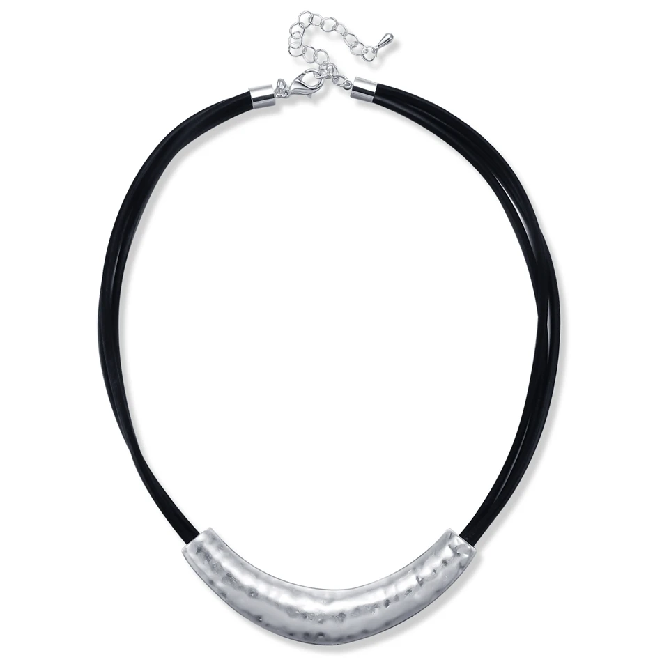 Подходящие ожерелья и кулоны женские/массивные/кожаные/Винтажные/женские/ожерелья-чокер для женщин украшение на шею чокер LG535 - Окраска металла: AS PICTURE