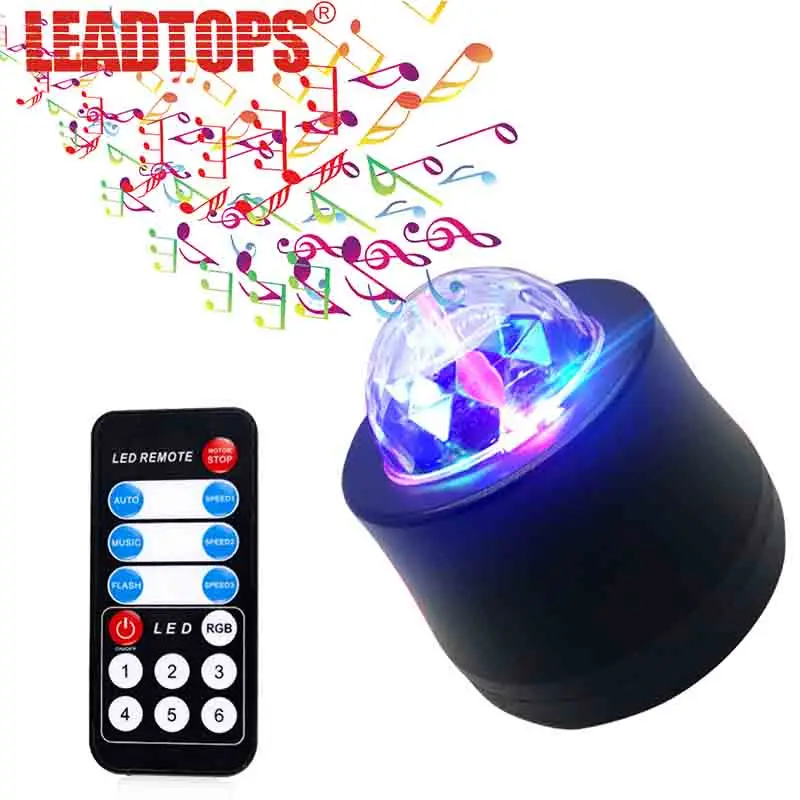 

LEADTOPS Car Mini USB Dj-Light Strong-Beam-Light High-Power