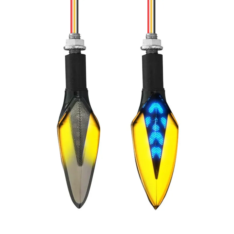 

2 PCS Motorcycle Modified LED Turn Signal Horizon Off-Road Vehicle 12V Water Turning Light Daytime Running Light Direction Light