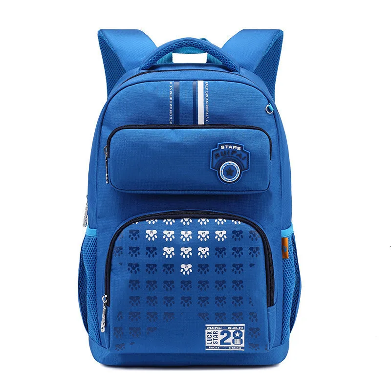 sky blue School Sale Student Backpack Boy Orthopedics Hot Bags Thick shoulder straps School Bags for Boys and Girl Mochila Sac A Dos - Цвет: sky blue