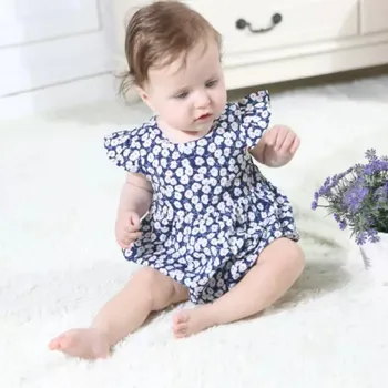 

Fashion Flower Newborn Baby Girls Flower Romper Jumpsuit Outfits Clothes Summer Baby Girls Clothing Ruffles Rompers Playsuit