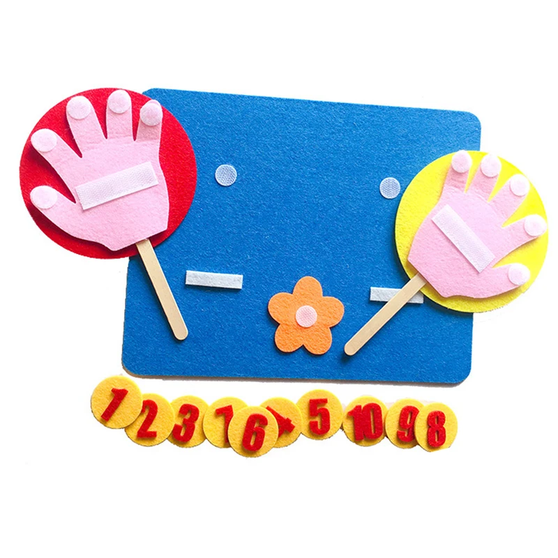 Montessori Learning Toys Handmade DIY Weave Cloth Kids Development Educational Toys Early Math Arithmetic Manual Teaching Aids