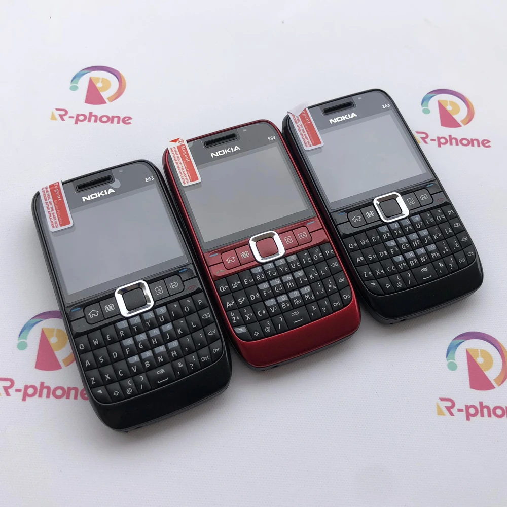 100% Оригинальный разблокированный мобильный телефон NOKIA E63 3G с клавиатурой QWERTY Wi Fi