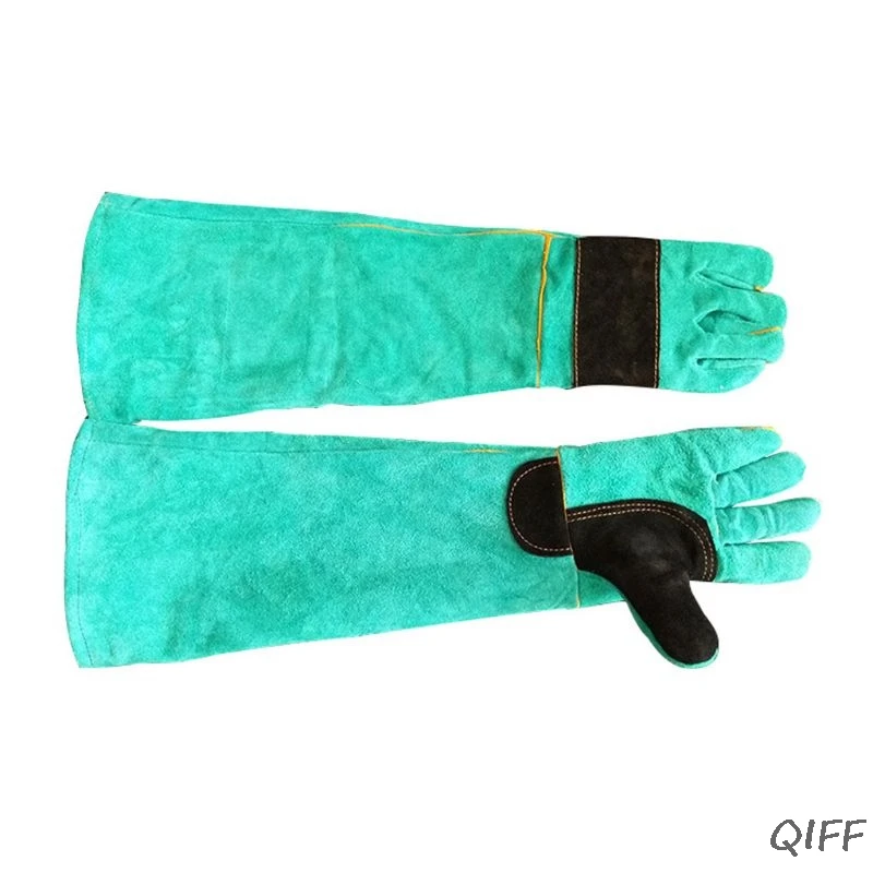 Обработка перчатки-устойчивый к царапинам/укусам защитные перчатки, для собаки кошки птицы змеи 85WC - Цвет: 8YY900671-BL