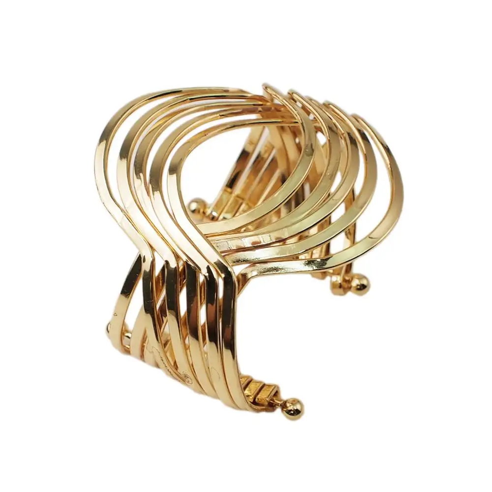 Gold MANILAI, панк, сплав, крыло, манжета, браслет для женщин, шарм, модное ювелирное изделие, золотой цвет, обёрточная бумага, браслет, браслеты, аксессуары - Окраска металла: Gold
