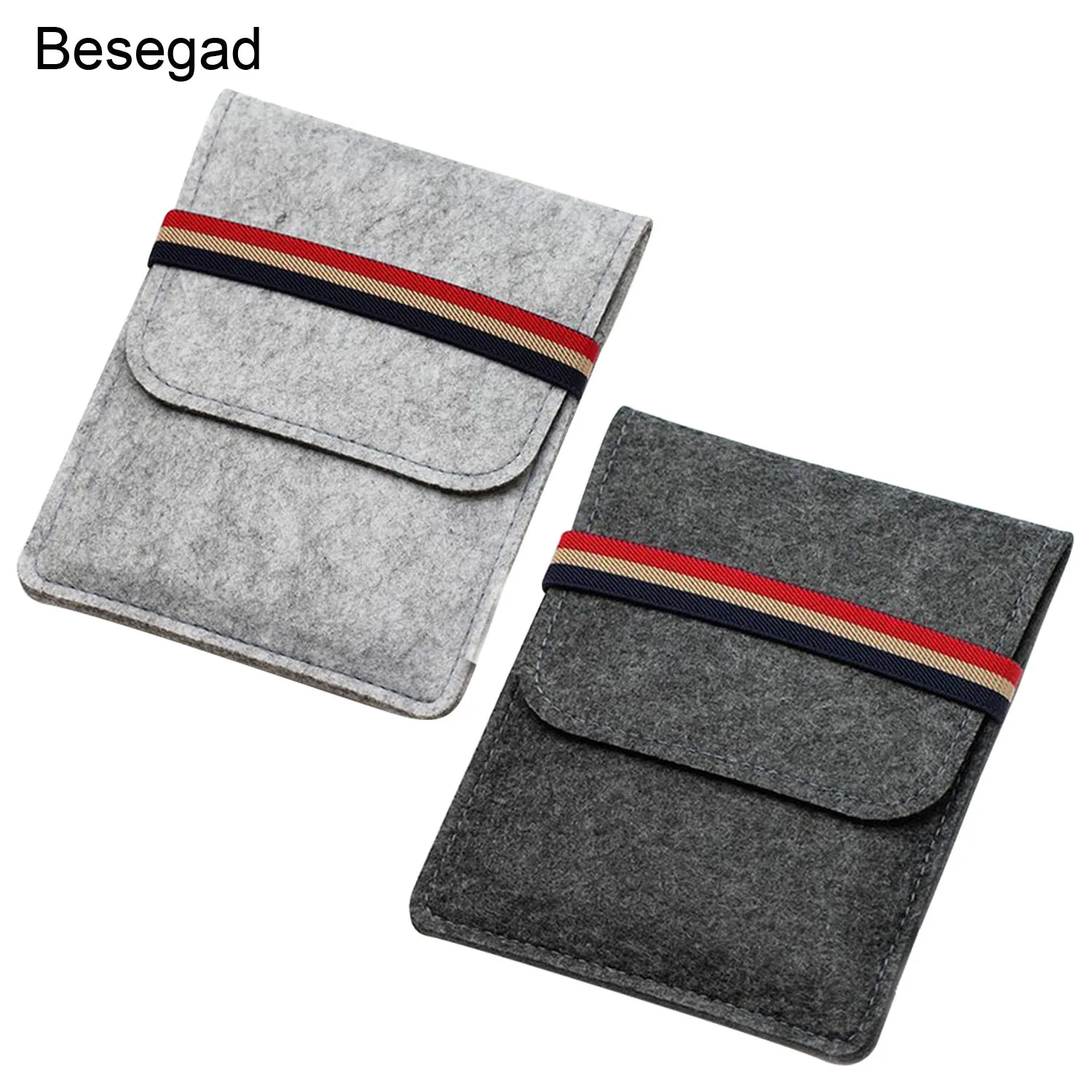 

Besegad Felt Tablet Protective Case Bag Pouch Cover Sleeve Shell for Amazon Kindle Voyage Paperwhite 1 2 3 6-inch E-Book Reader
