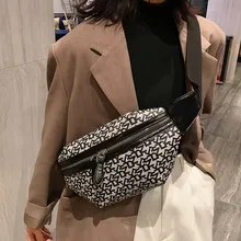 Женская брендовая модная нагрудная сумка с буквенным принтом, двойная молния, регулируемая многофункциональная поясная сумка, Женская Спортивная повседневная сумка через плечо