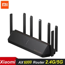 2021 xiaomi ax6000 aiot roteador 6000mbs wifi6 vpn 512mb qualcomm cpu malha repetidor de sinal externo amplificador de rede mi casa