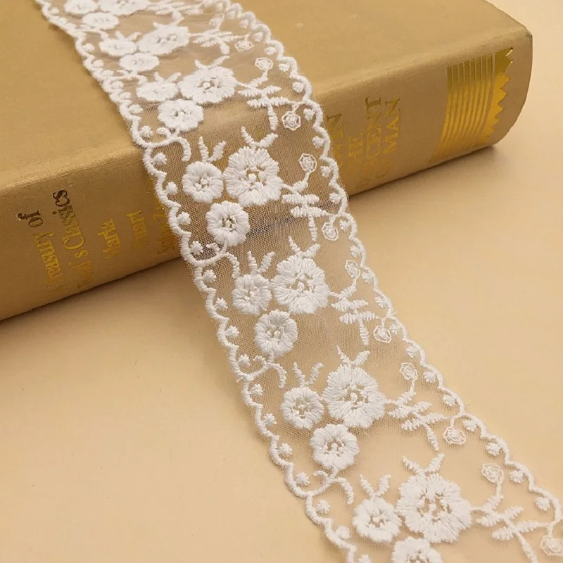 

Garment accessories DIY brocade cotton thread embroidery lace cotton line code water-soluble lace