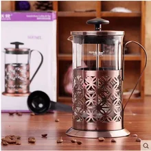 Литая Медь Нержавеющая сталь давление горшок для домашнего использования фильтр кофе горшок термостойкий чайник кофе фильтр