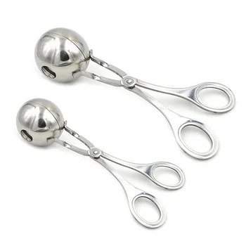 

Meatball Maker Mold Stainless Steel Stuffed Diy Rice Fish Meat Rice Ball Maker Scoop Clip Simple Construction Kitchen Tool