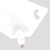 50pcs Milk Drink Nozzle Storage Bags And Free Gift Funnel Double-side White Spout Pouches Plastic Packaging Bags With Hang Hole 3