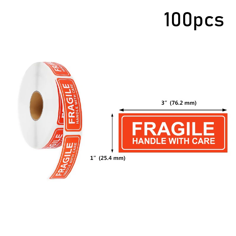 Fragile Warning Label Stickers Logistics Accessories Hazard The Goods  Handle With Care Warning Labels Express Label Adhesive 