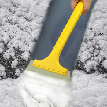

Promotion! Car Snow Scratch Brush, Antifreeze Beef Tendon Ice Shovel Vehicle Windshield Ice Scraper Widening Shovel Head Ice Rem