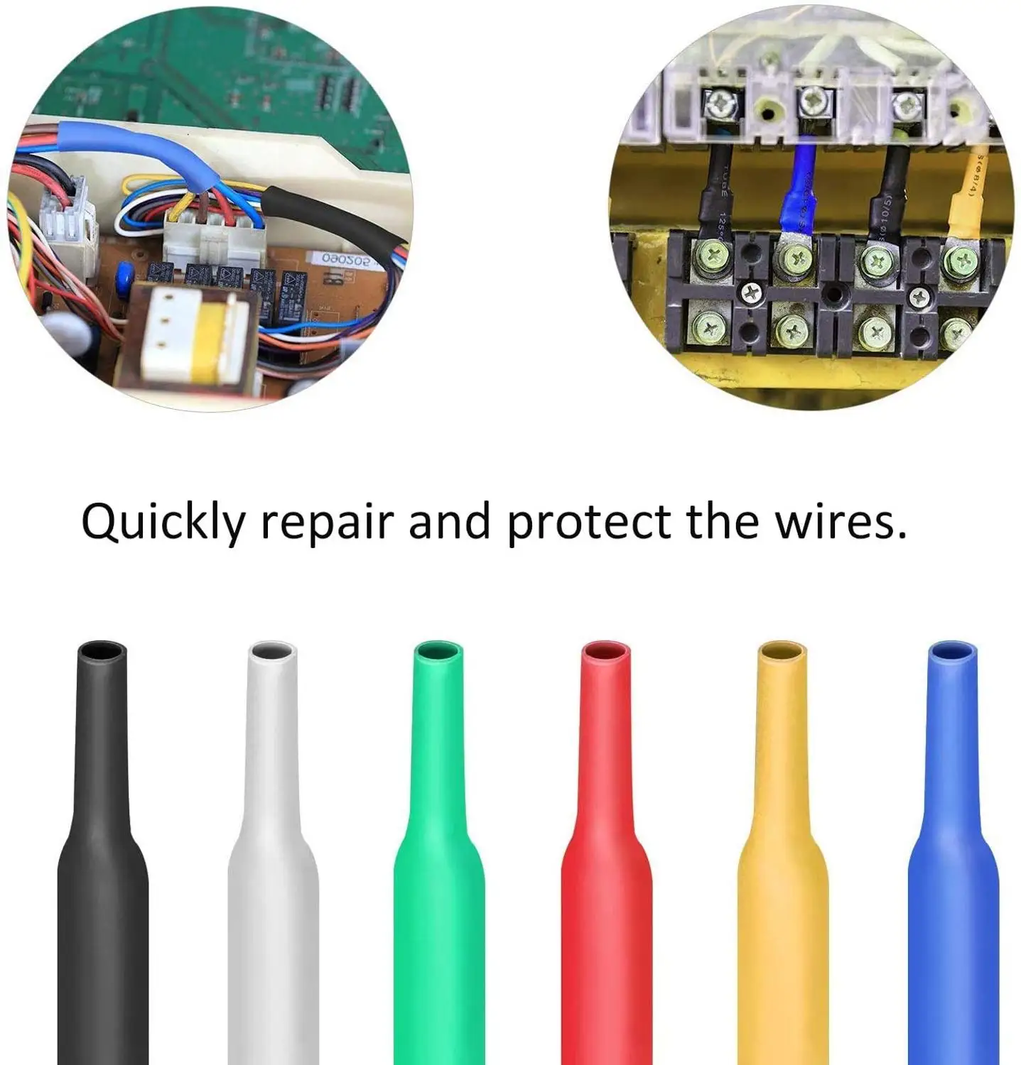 Набор термоусадочных трубок 164 шт. термоусадочные полиолефиновые изоляционные